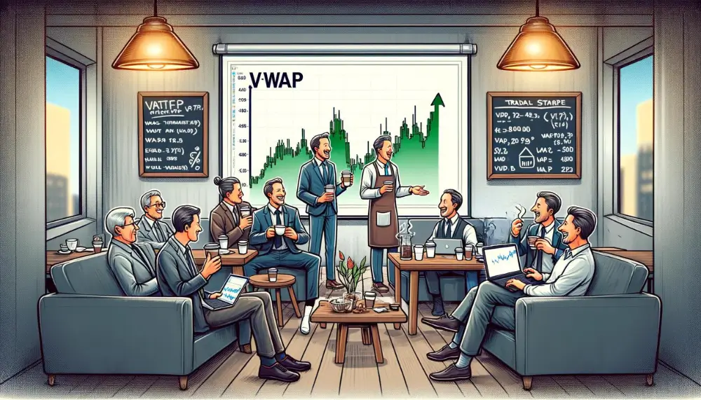 Gruppe von Tradern tauscht sich über VWAP Erfahrungen aus